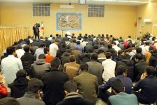 تجدید بیعت با رهبر معظم انقلاب و گراميداشت روز بسيج طلاب و روحانيون