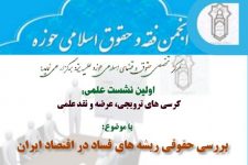 بررسي حقوقي ريشههاي فساد در اقتصاد ايران + پـوستر