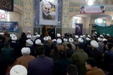 طلاب یزدی در سوگ شهادت حاج قاسم عزاداری کردند