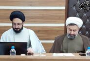 مصاحبه با حجت الاسلام و المسلمین حسینی پور در محل آزمون ورودی حوزه های علمیه