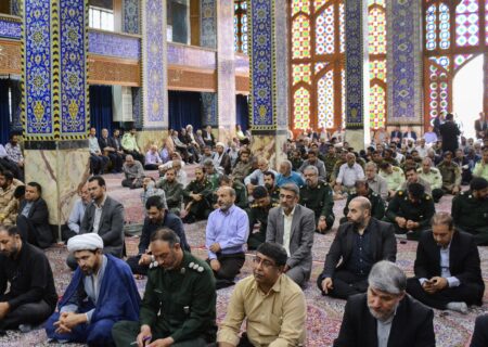 مراسم بزرگداشت شهدای هفتم تیر در مسجد روضه محمدیه برگزار شد + عکس