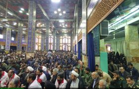 مراسم گرامیداشت یوم الله ٩ دی در مسجد روضه محمدیه (حظیره) شهر یزد